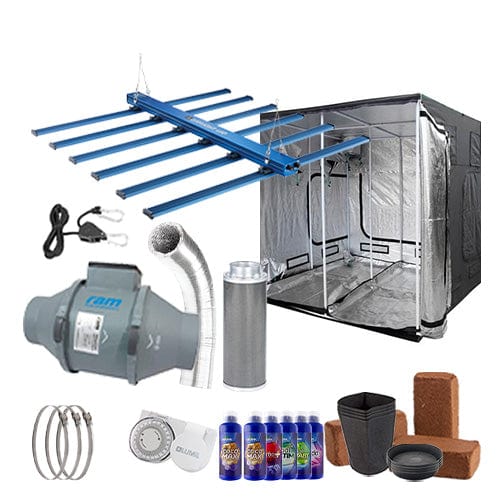 Maxibright Daylight 660W LED Complete Grow Kit - 2.4m x 2.4m Hobby / Coco / None - London Grow