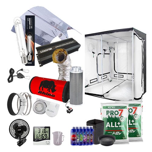 Loadstar 600W HPS Complete Grow Kit - 2.4m x 2.4m Professional / Soil / Basic Add Ons - London Grow