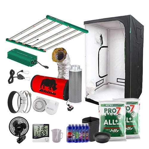 Adjusta-Watt LED 720W Complete Grow Kit - 1.2m2 Professional / Soil / Basic Add Ons - London Grow