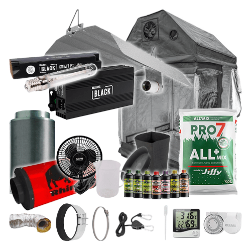 LUMii Black HPS Complete Grow Kit for Loft - 1.2m2 Silenced / Yes / Basic Add Ons - London Grow