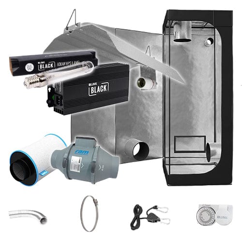 LUMii Black HPS Complete Grow Kit - 0.6m2 Non Silenced / No / None - London Grow