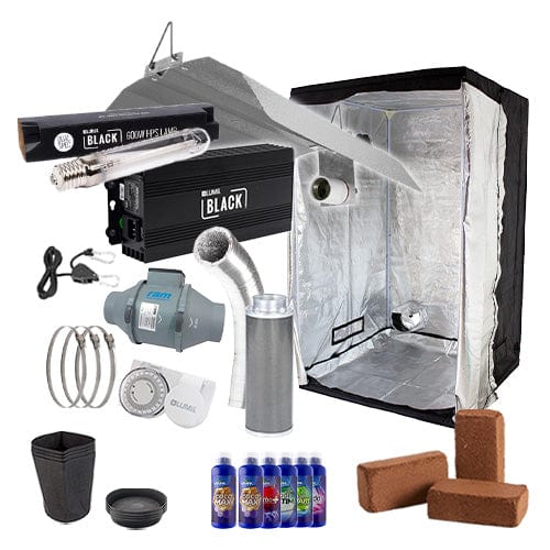 LUMii Black HPS Complete Grow Kit - 1.2m2 Hobby / Coco / None - London Grow