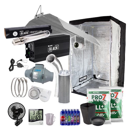 LUMii Black HPS Complete Grow Kit - 1.2m2 Hobby / Soil / Basic Add Ons - London Grow