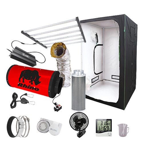 LUMii Black LED 720W Complete Grow Kit - 1.2m2 Professional / None / Basic Add Ons - London Grow