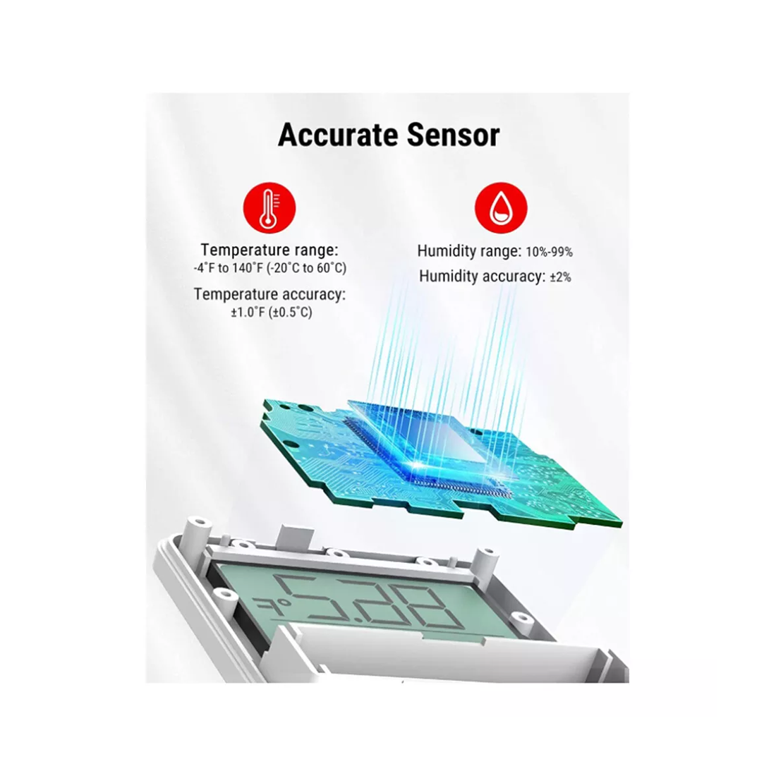 ThermoPro Bluetooth Indoor Humidity & Temperature Monitor TP357