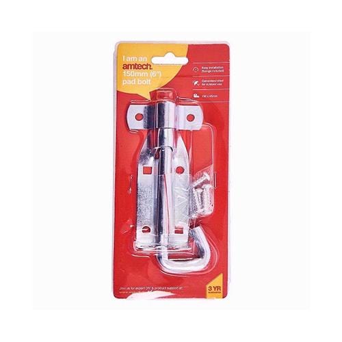 Amtech Pad Bolt 6 inch with Screws - London Grow