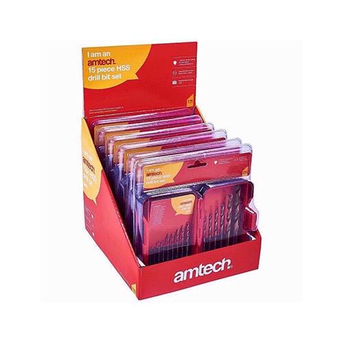 Amtech Drill Bit HSS 15pc Set - London Grow