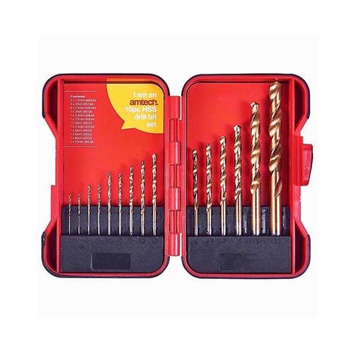 Amtech Drill Bit HSS 15pc Set - London Grow