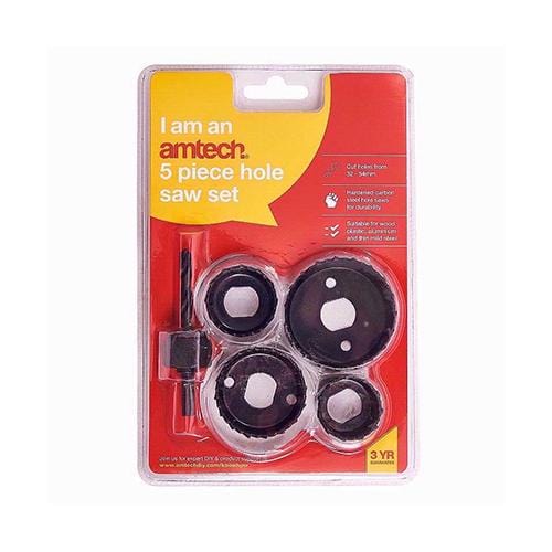 Amtech Hole Saw 5pc Set - London Grow