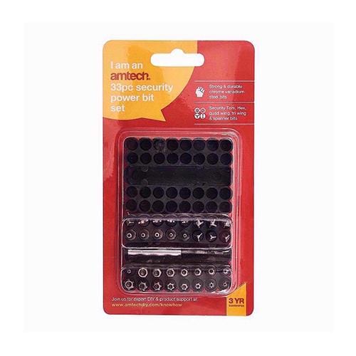 Amtech Power Bit Security 33pc Set - London Grow