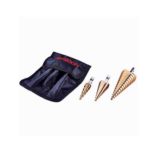Amtech Step Drill Set - High Speed Steel 3pc Large - London Grow