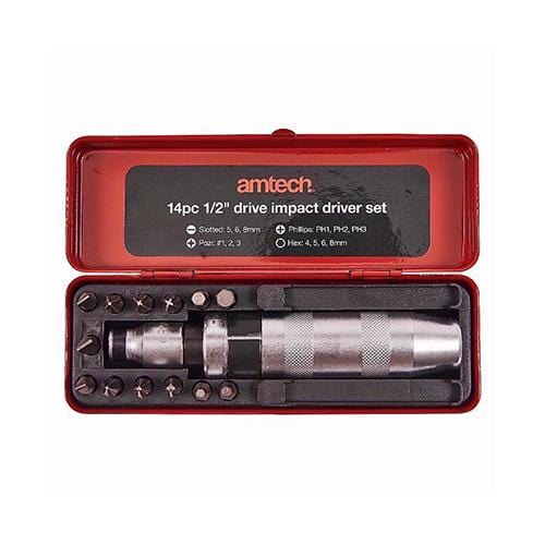 Amtech Impact Driver Set 1/2 inch 14pc - London Grow