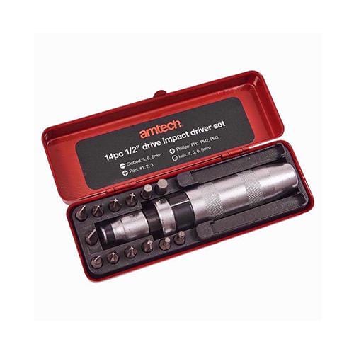 Amtech Impact Driver Set 1/2 inch 14pc - London Grow