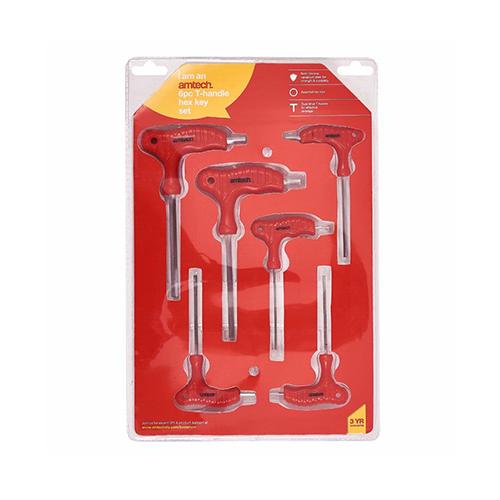 Amtech 6pc T-Handle Hex Key Set - London Grow