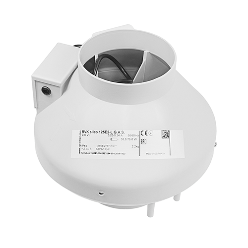 Systemair RVK Fan 125mm-L (323m3/hr) - London Grow