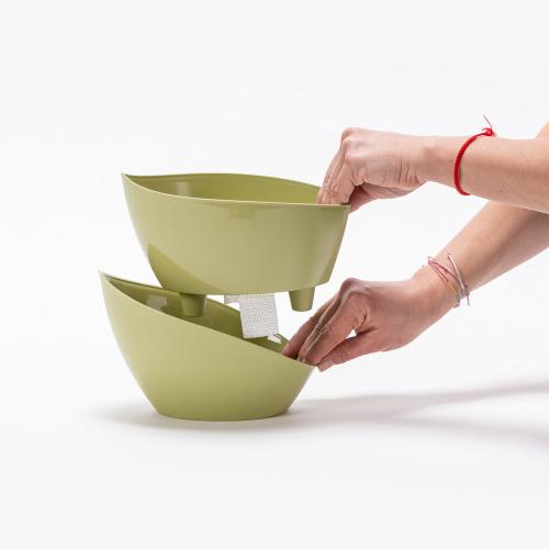 Plastia Self Watering Pot Doppio - London Grow