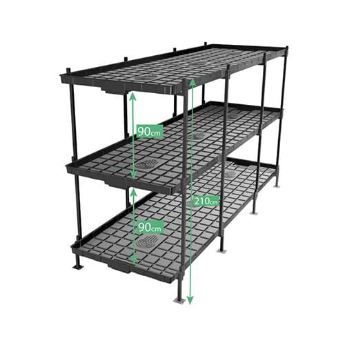 Idrolab - Idrorack with Trays 1.2x2.4m / 3 Levels - London Grow