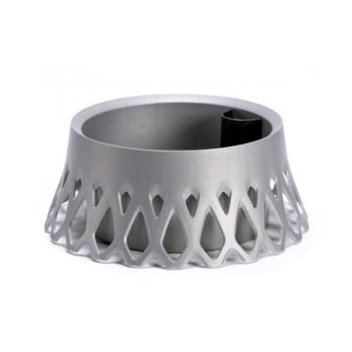 Plastia Self Watering Flower Bowl Roseta - 40cm Silver - London Grow