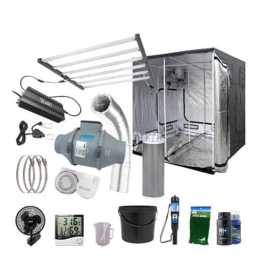 LUMii Black 720W LED Complete Grow Kit - 2.4m x 2.4m Hobby / None / Complete Add Ons - London Grow
