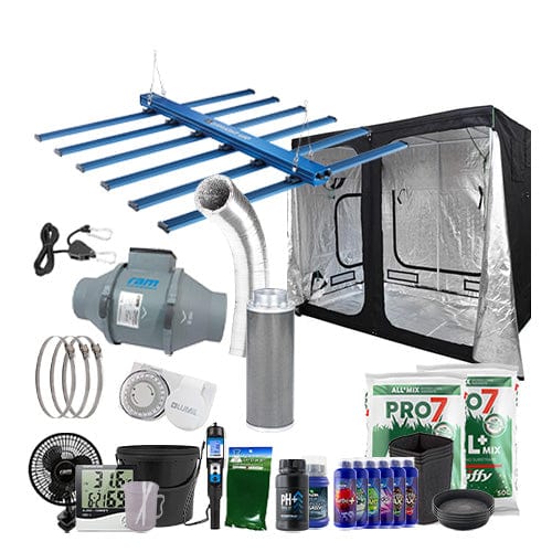 Maxibright Daylight 660W LED Complete Grow Kit - 1.2m x 2.4m Hobby / Soil / Complete Add Ons - London Grow