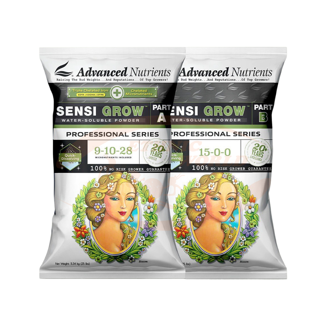 Advanced Nutrients Sensi Grow A+B Soluble Powder (11.34kg)