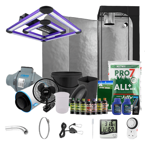 Lumatek Attis LED Complete Grow Kit - 0.6m2 Non Silenced / Yes / Complete Add Ons - London Grow