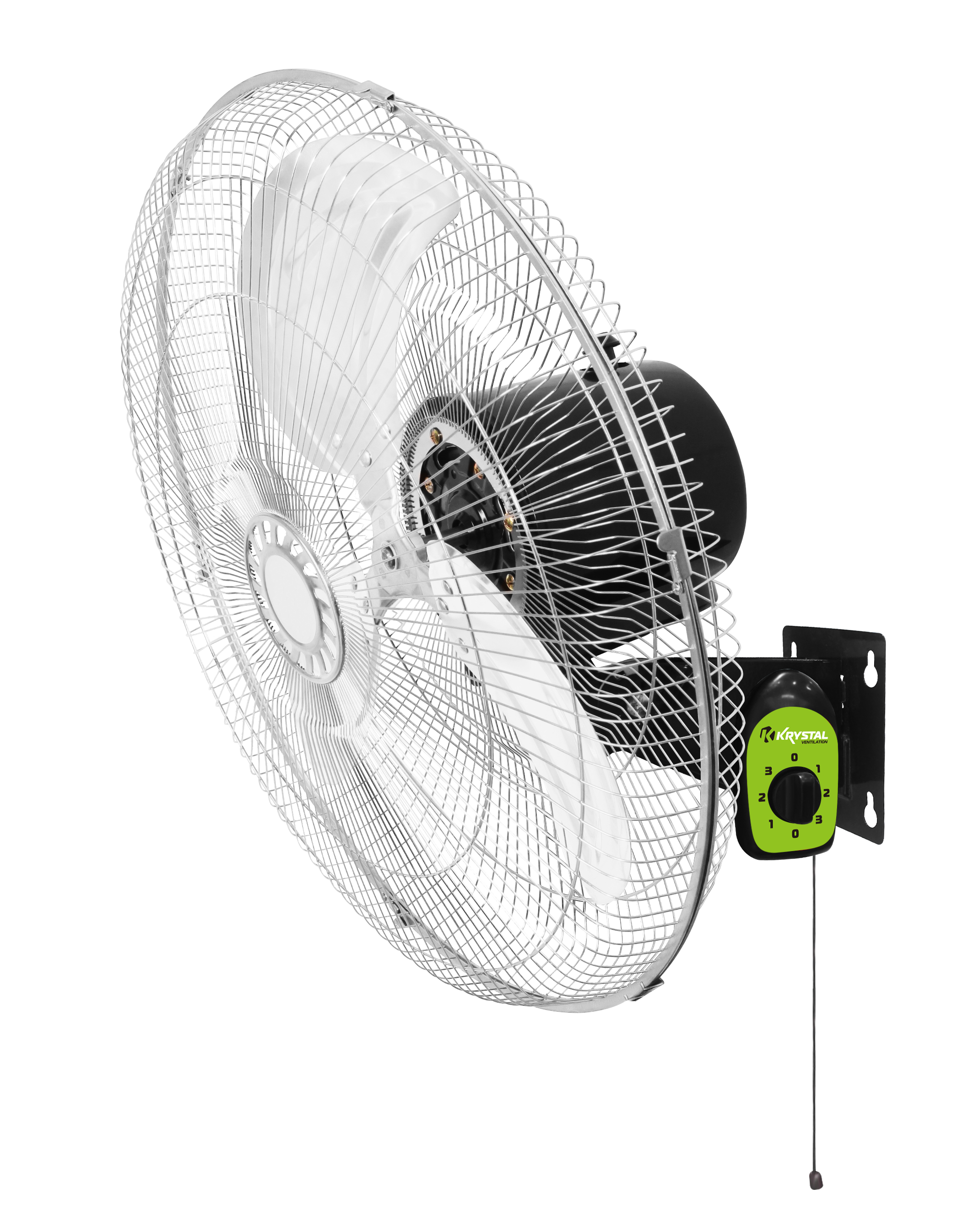 Krystal 18" Metal Wall Fan - 3 Speed