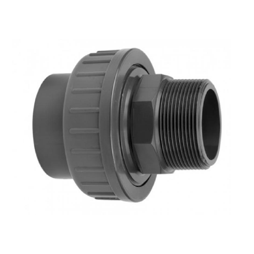 PVCu Union Plain x Threaded Male