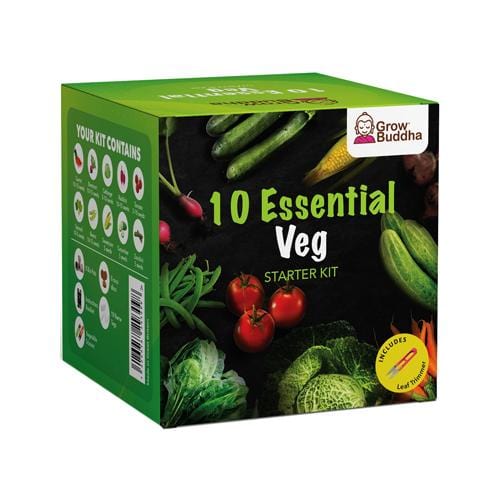 Grow Buddha - 10 Easy Vegetable Starter Kit - London Grow