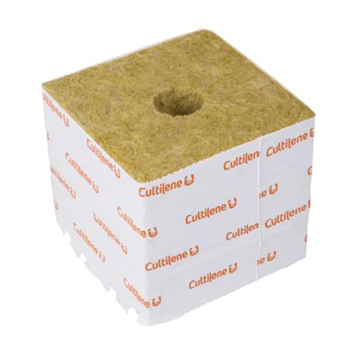 Cultilene Rockwool Cube 150mm - Large Hole - London Grow