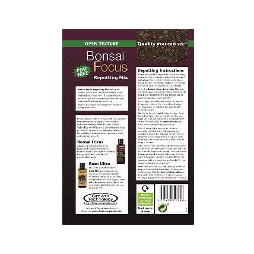 Growth Technology - Bonsai Focus Repotting Mix 2L - London Grow