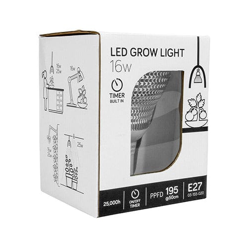LED Grow Light 4000K E27 16W - London Grow